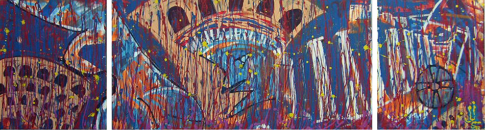 Inundación: 130 cm x 70 cm (Tríptico)