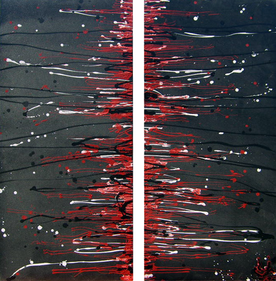 Desgarrado 148 cm x 150 cm (Díptico)