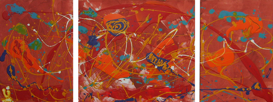 Inundación: 130 cm x 70 cm (Tríptico)