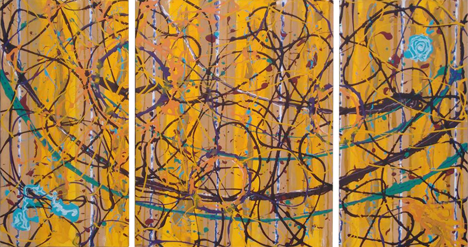 Inundación: 130 cm x 70 cm (Tríptico)