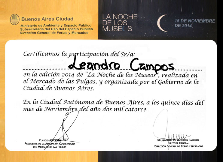 Noche de los Museos. Noviembre 2014