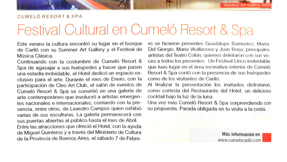 Revista Caras. Enero 2015