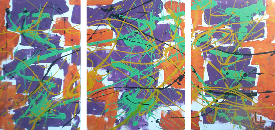 Inundación: 130 cm x 70 cm (Tríptico)