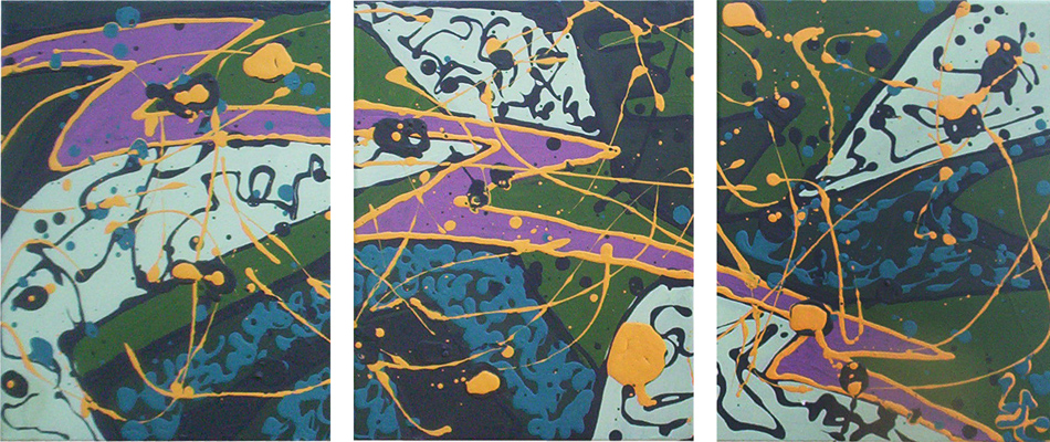 Inundación: 130 cm x 70 cm (Tríptico)