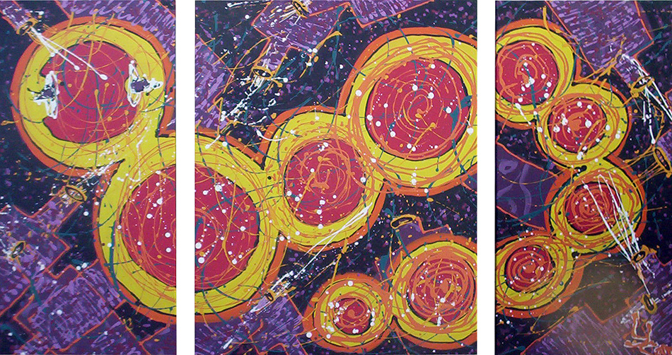 Inundación: 130 cm x 70 cm (Tríptico)